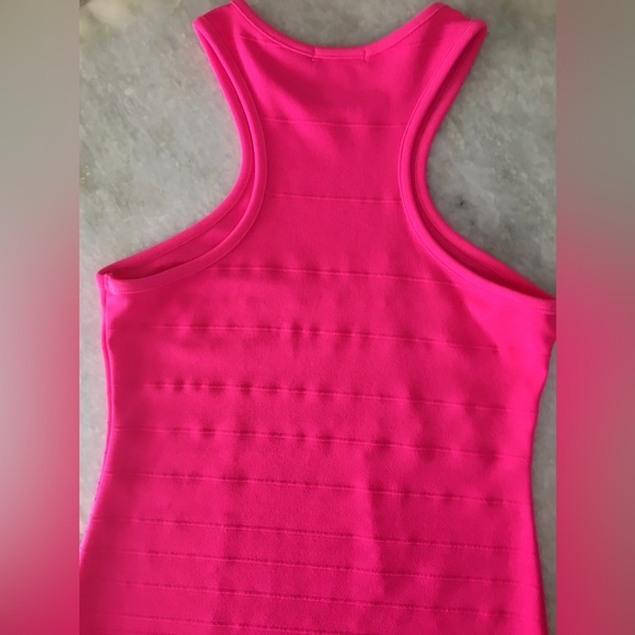 Bozzolo Hot Pink Stretch Ribbed Dress - Picture 10 of 16